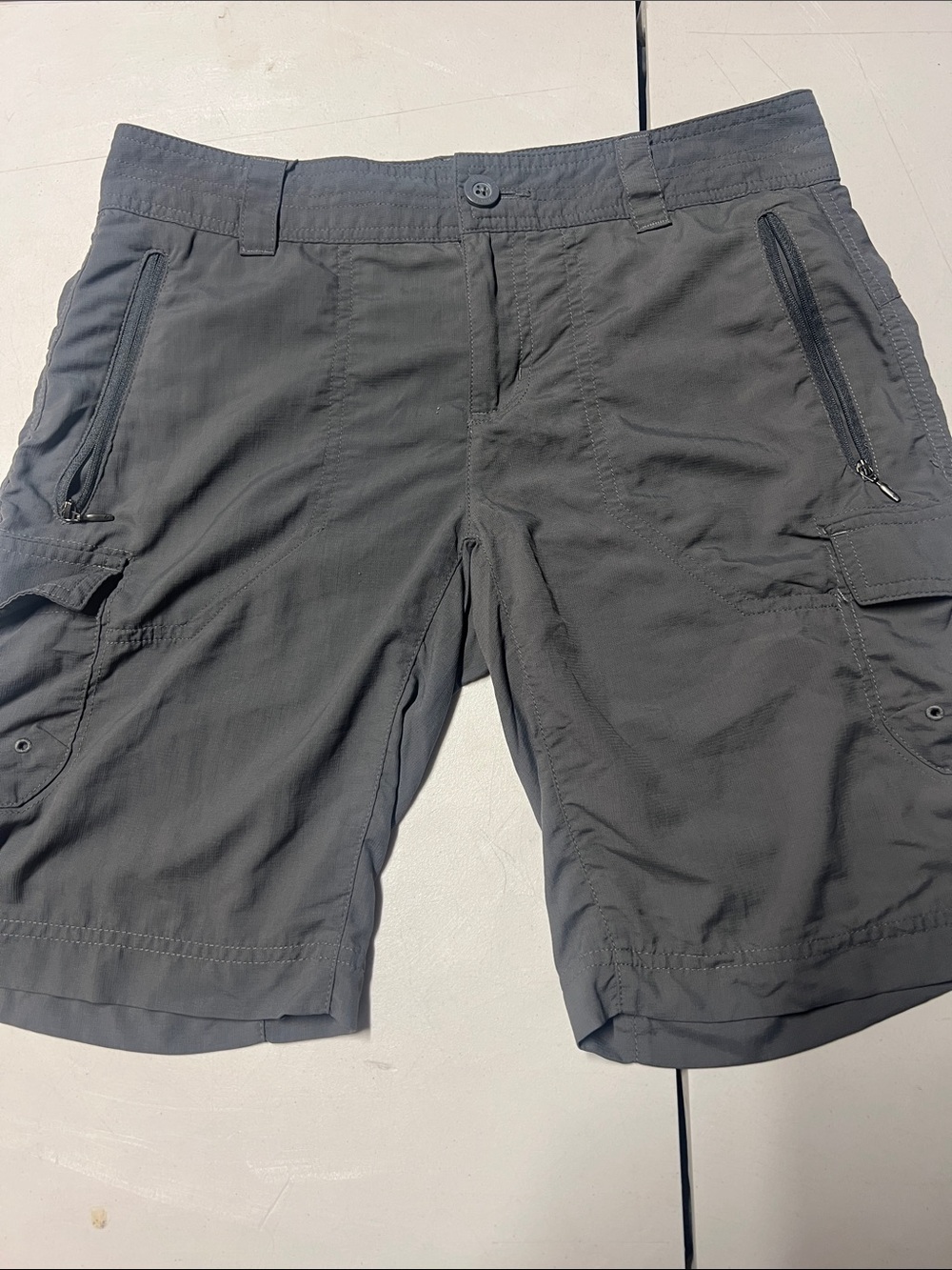 Men's Columbia Gray Cargo Shorts